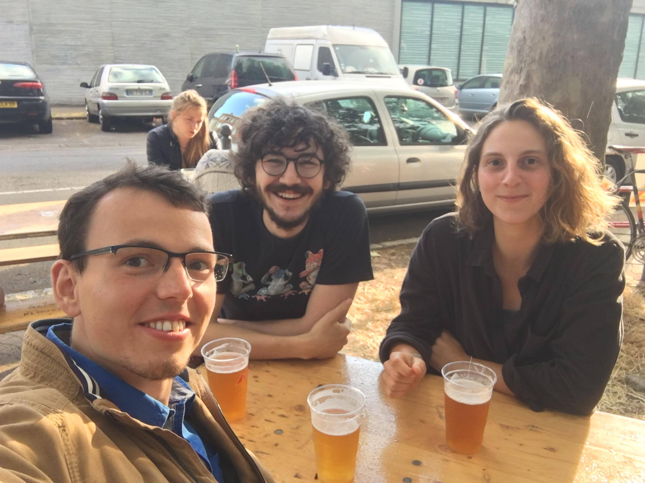 Michael, me, and Julie in Wazemmes ~ 2020
