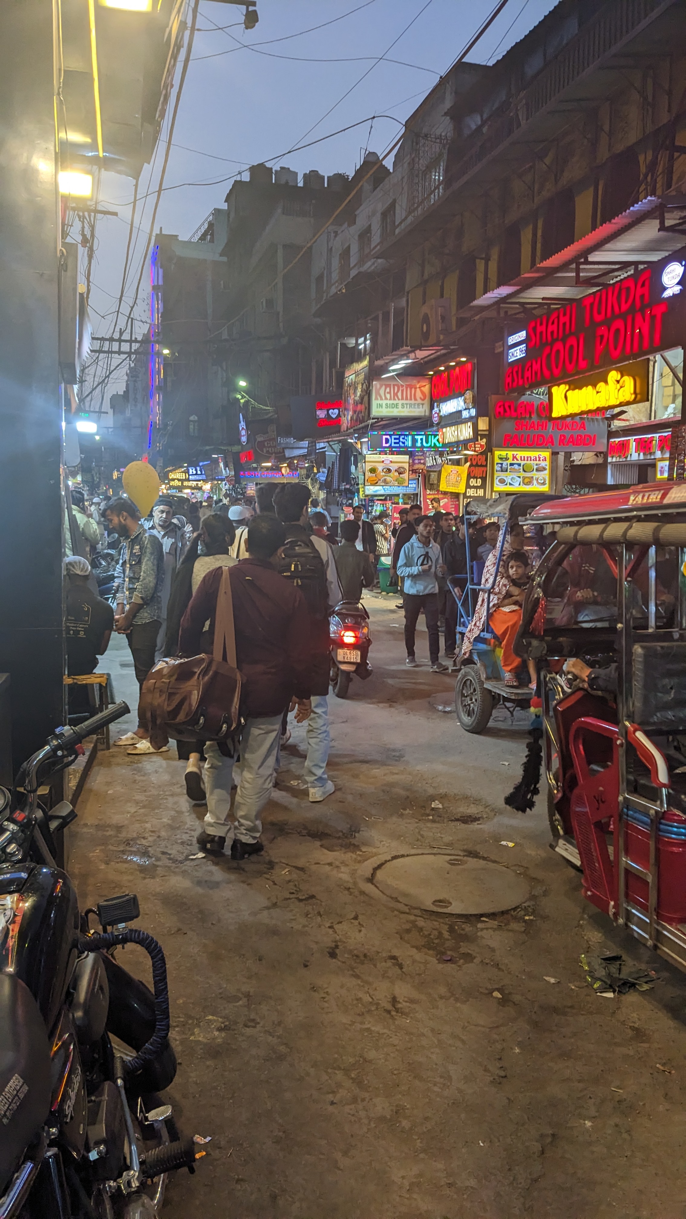 Busy street in Delhi ~ 2024